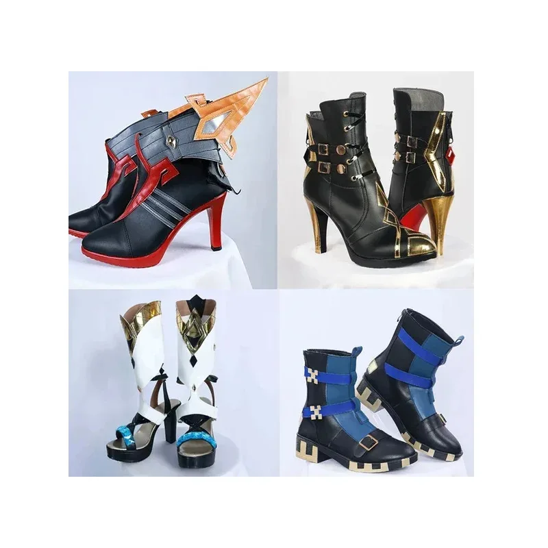 FC6 Impact Game Pyro Archon Mavuika Kinich أحذية كوسبلاي Arlecchino Peruere أحذية مصنوعة حسب الطلب @ FC8! #6