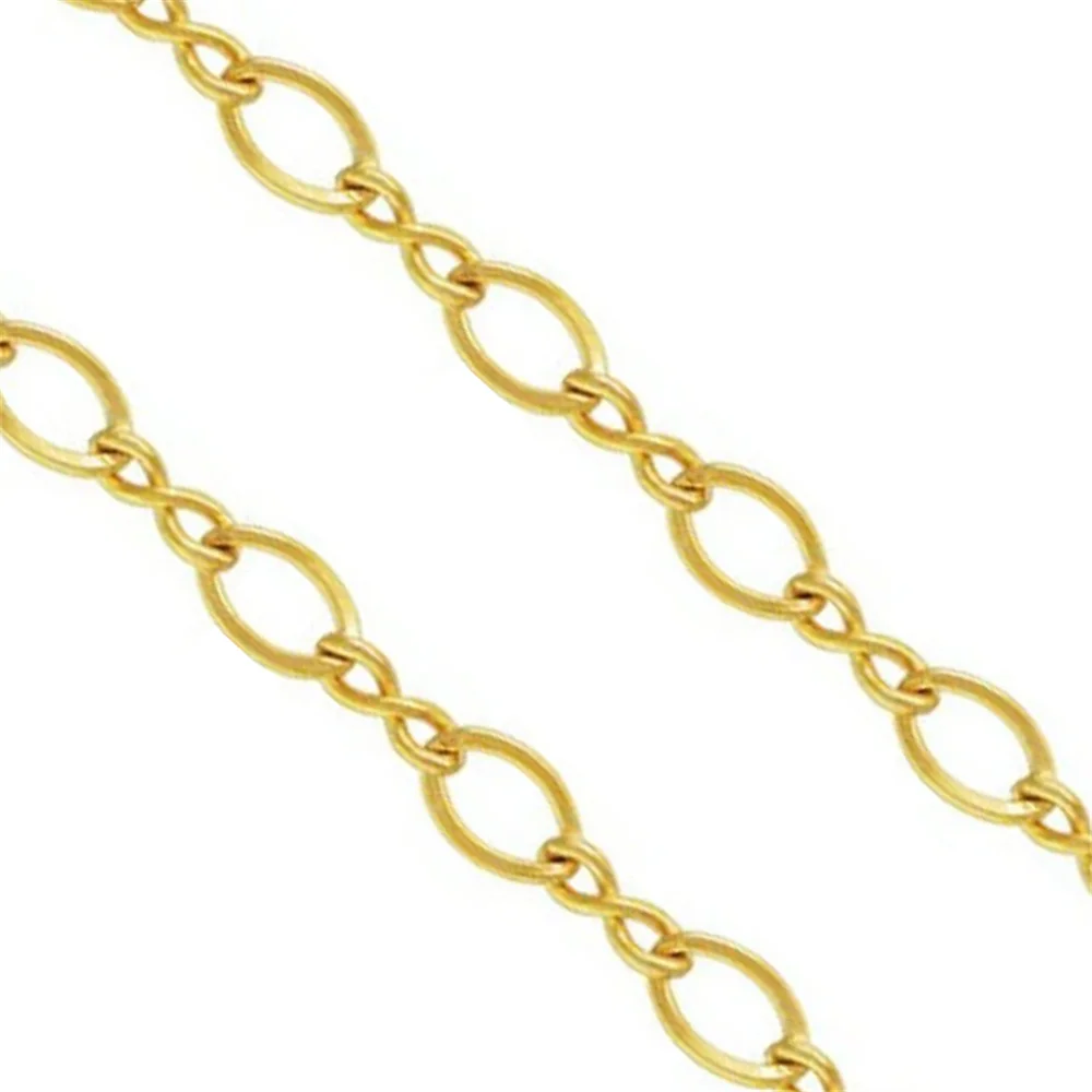 

14K Gold Filled Bulk Unfinished Infinity Figure 8 Cable Chain Footage 3.28ft(about 100cm)