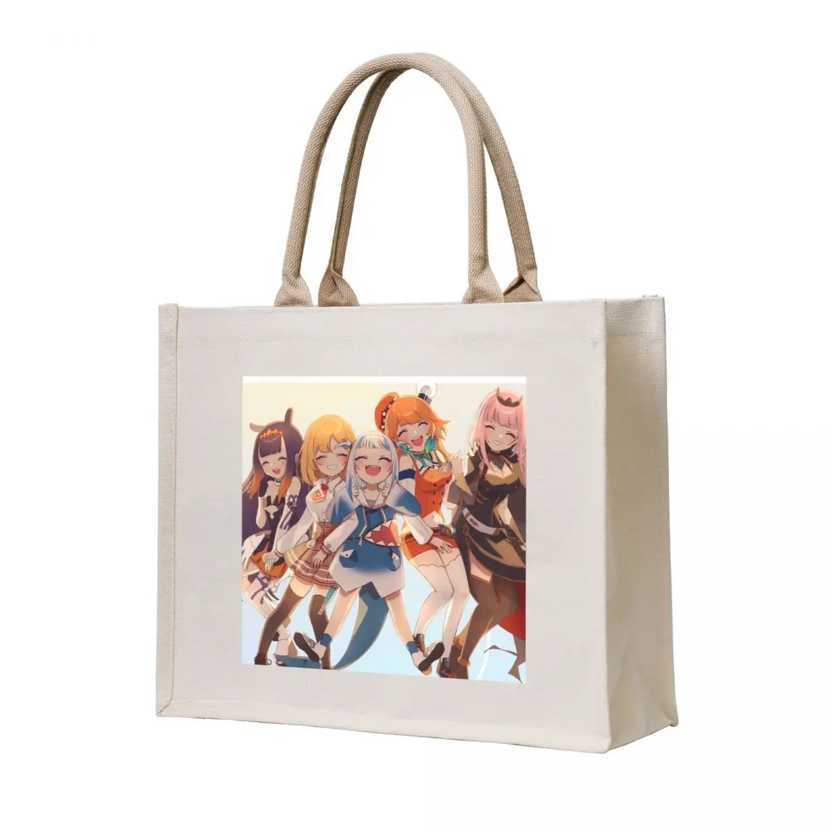 

Aikotoba Happy Holomyth - Hololive Tote Bag personalized tote canvas tote bags Fabric bag