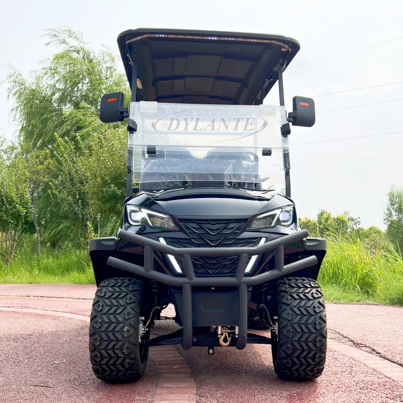 2 4 6 8 Seater Electric Golf Hunting Cart Maximum Speed 47 km/H Anti Rollover Electric Golf Buggy