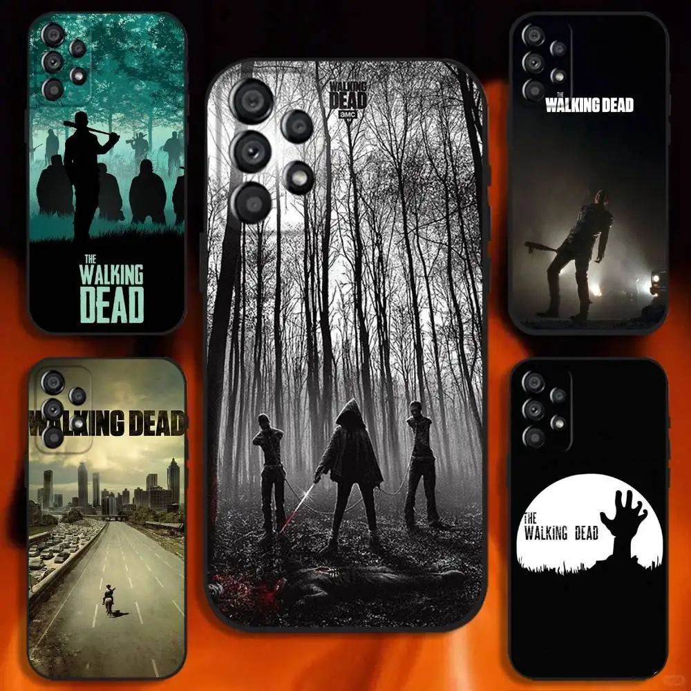 

The Walking Dead Phone Case For Samsung Galaxy A20,A21s,A22,A31,A32,A52,A53,A72,73,A80 Soft Black Cover