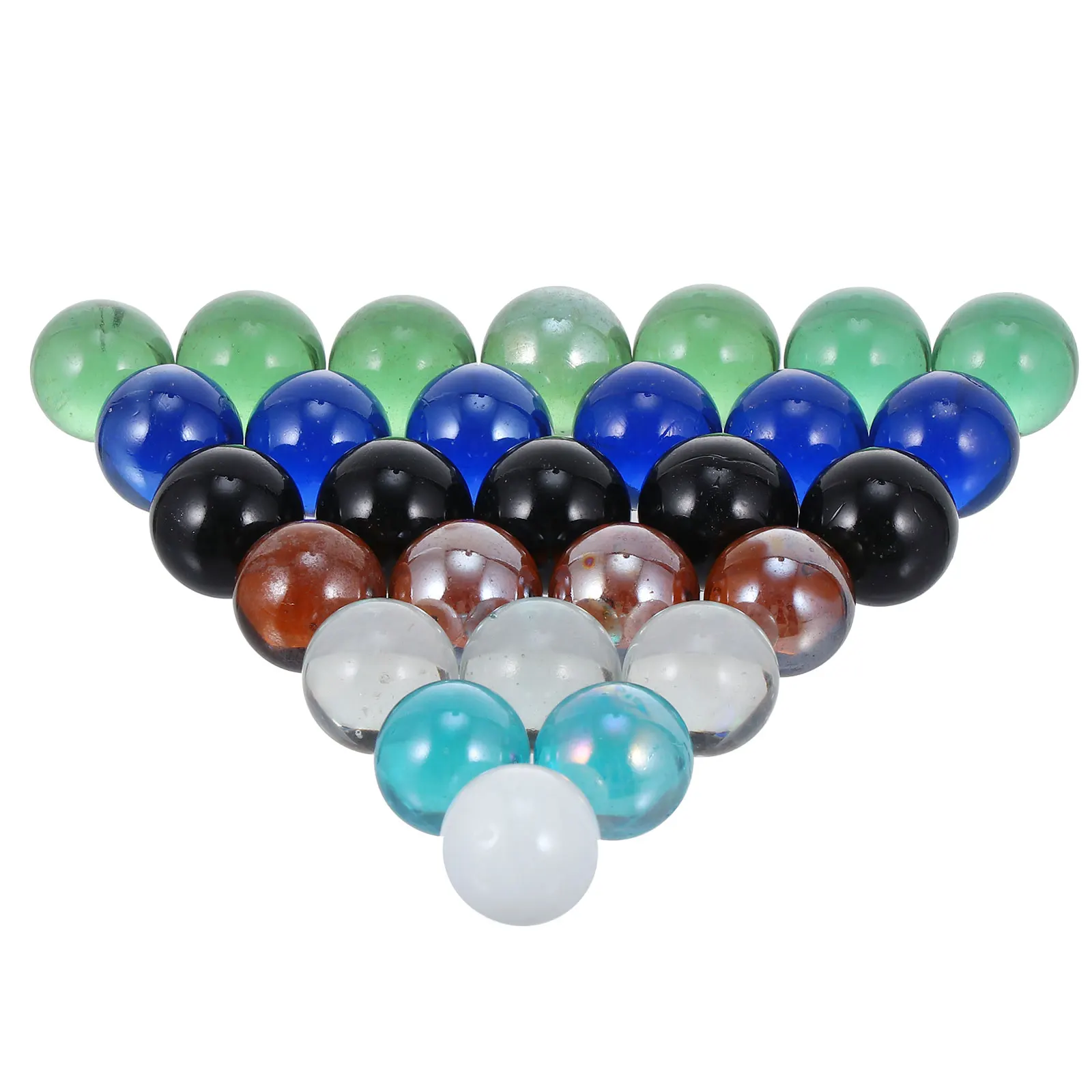 

50Pcs Crystal Ball Marbles Bright Glass Balls Fish Tank Decor Aquarium Landscape Glass Ball Decors for Kids Playthings Home