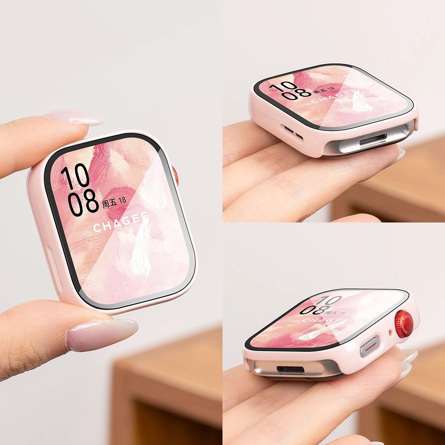 Ultra Thin Matte Hard PC Bumper Case With Built-in Glass For Huawei Watch Fit 4 4 Pro 5 5 Pro Anti Fingerprint Scratch Resistant