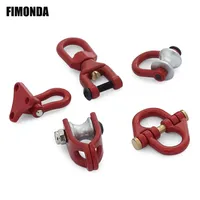 Scale Metal Recovery Shackle Winch Pulley Ring Buckle Snatch Block for 1/10 RC Crawler Axial SCX10 Wraith Capra TRX4 TRX6 Redcat