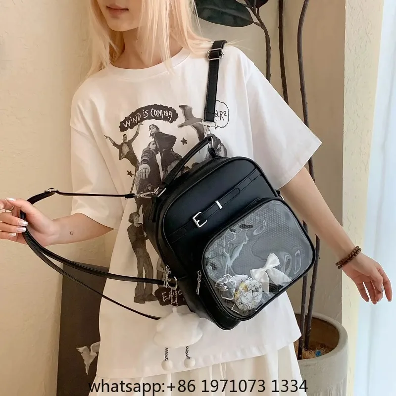 New Women Fashion Casual Backpack Preppy Style One Shoulder Crossbody Handbag Original Niche Design Girl Ulzzang Ita Bag