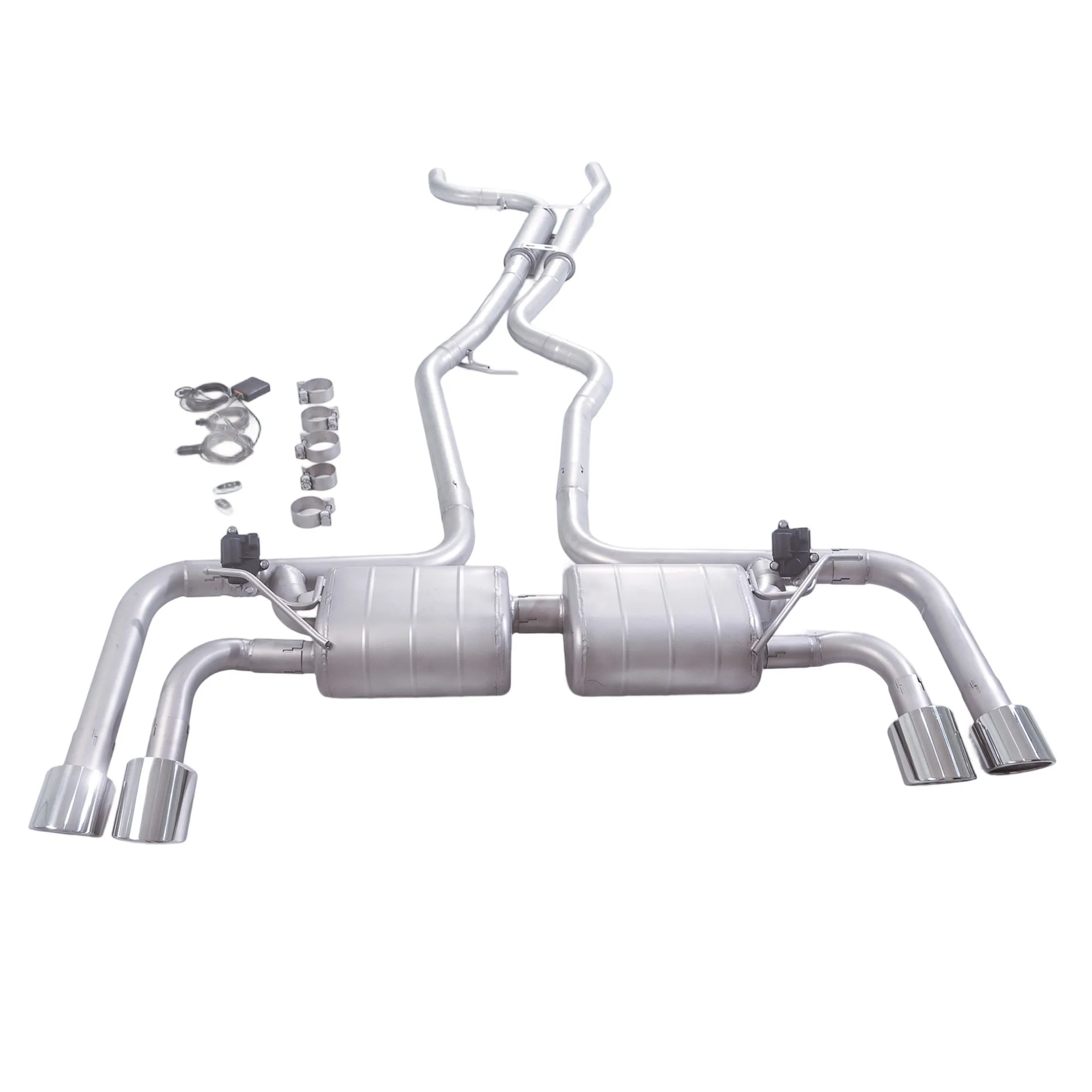 

Глушитель выхлопа GFC Catback для Porsche Cayenne 958.1 3.0 4.0 4.8 2010-2014 годов выпуска с электрическим клапаном выхлопной системы автомобиля из трубы SUS304