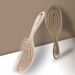 Brosse à Cheveux Anti-Lege pour Homme et Femme, Peigne Relaxant pour le Cuir oral elu, Support de Énergie, Outil de Coiffure à Sec, Outils de Salon de Coiffure, Nouveau