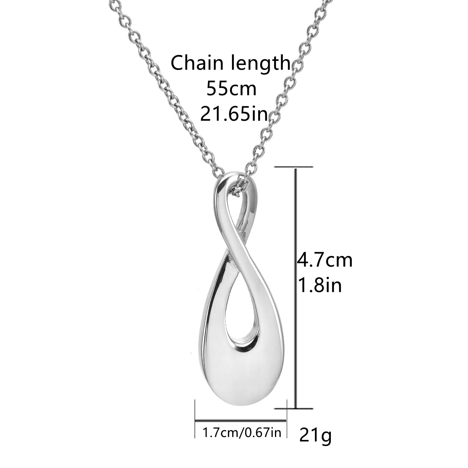 Einäscherung Halskette für Asche Edelstahl Anhänger Asche Halter Gedenk schmuck – Detail 6