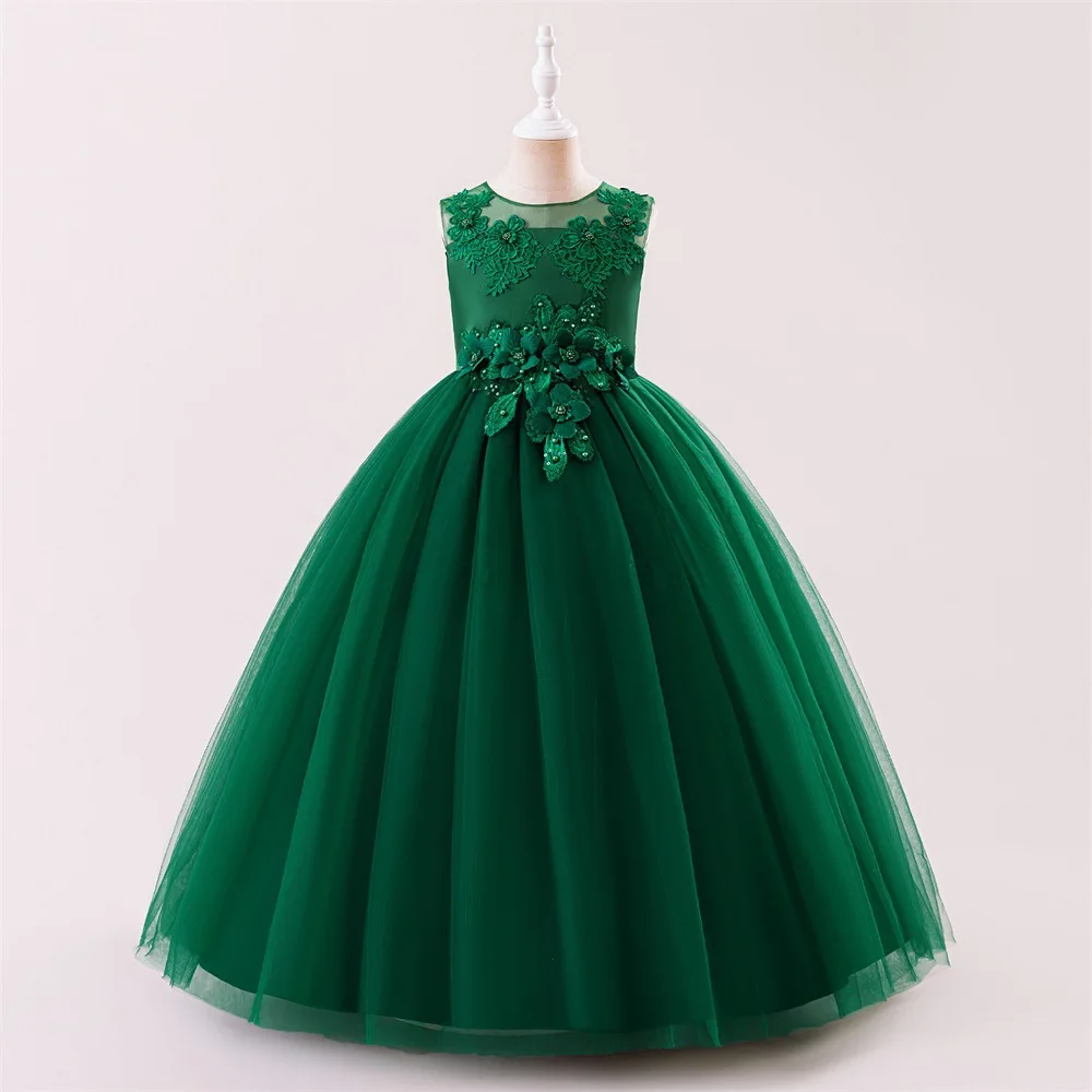 

Элегантное платье подружки невесты для девочек на вечеринку и свадьбу, роскошное бальное платье принцессы из тюля, платья на день рождения, вечерние костюмы