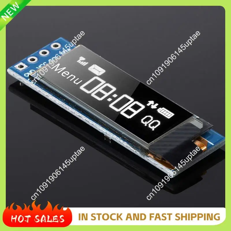 N88R 15 Pieces I2C Display Module 0.91 Inch I2C OLED Display Module I2C OLED Screen Driver DC 3.3V-5V(White Light)