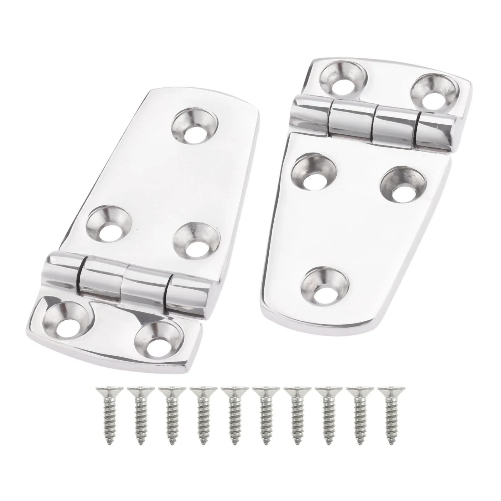 gohantee 2 Pcs 3 Inch 76mm Boat Marine Flush Door Hinges Stainless Steel Hinges Fit Marine Doors And Windows Boats Accessories