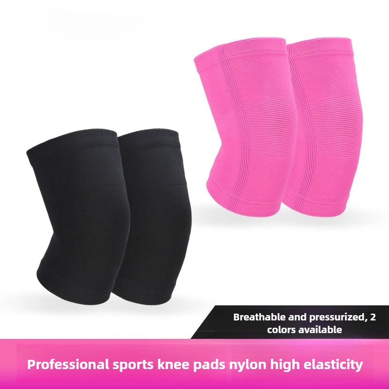 Cross-border Direct Supply Nylon Sports Knee Pads, Colorful, Warm, Knitted, Stretchy, Breathable, Sweat-absorbent