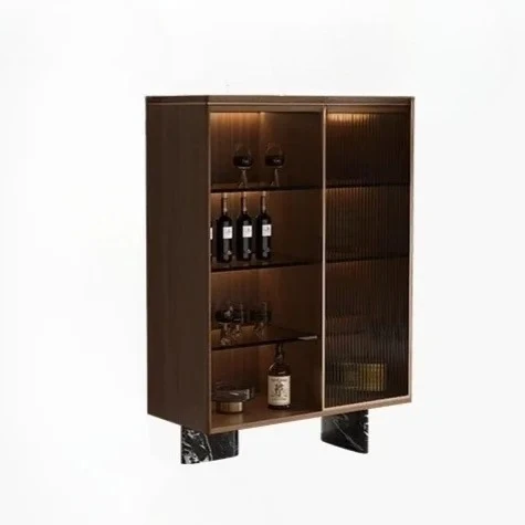 

Italian light luxury wine cabinet antique dining side living room wall locker home display guest dining room decorative cabinet