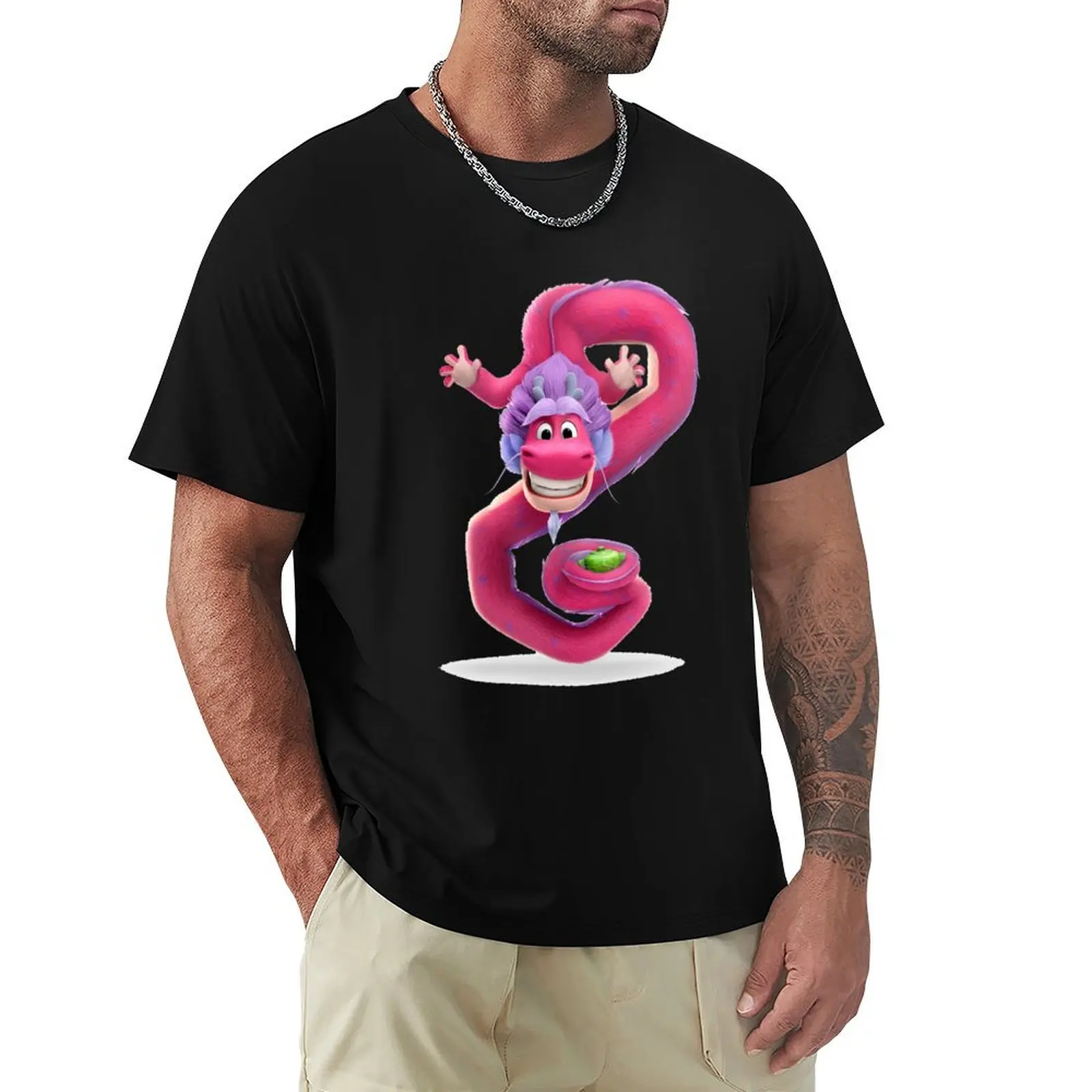

Wish dragon T-Shirt Blouse oversized t shirt oversized graphic tee slim fit t shirts for men