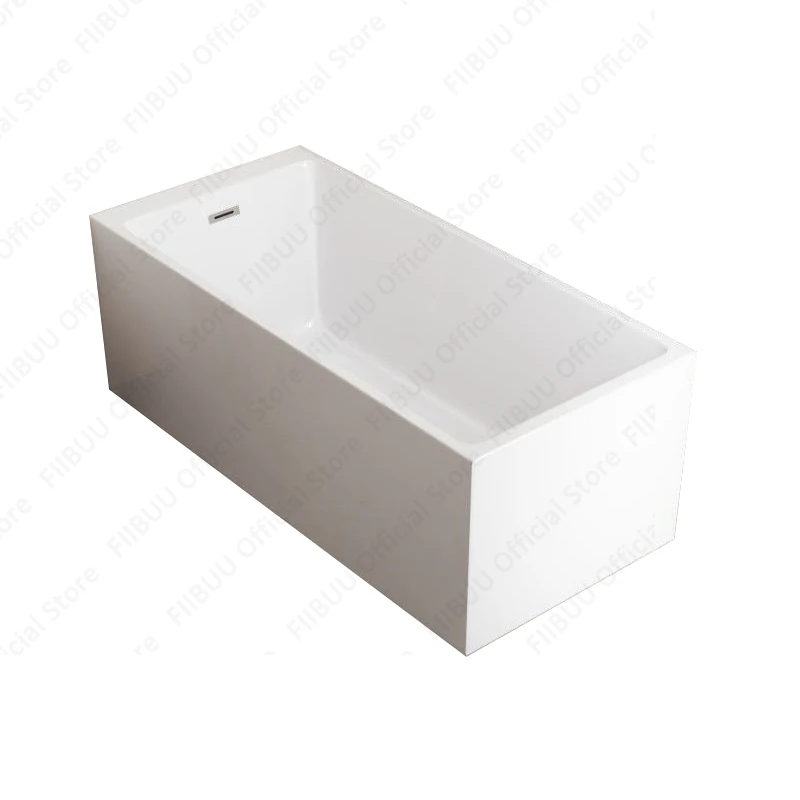 Freestanding Acrylic Bathtub,Multifunctional Deepened Bathtub For Apartments And Household,Quality Square Tub Bathroom Furniture