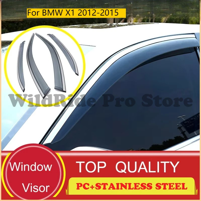 

Car Deflector for BMW X1 2012-2015 Car Window Visor Vent Wind Deflector Sun Rain Guard