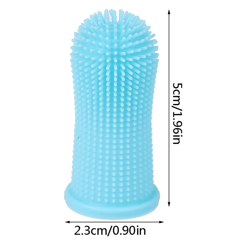 1pc Soft Dog Finger Toothbrush Bad Breath 360° Pet Cat Cleaning Tools for Teeth Cleaning Dog Cat Finger Brush