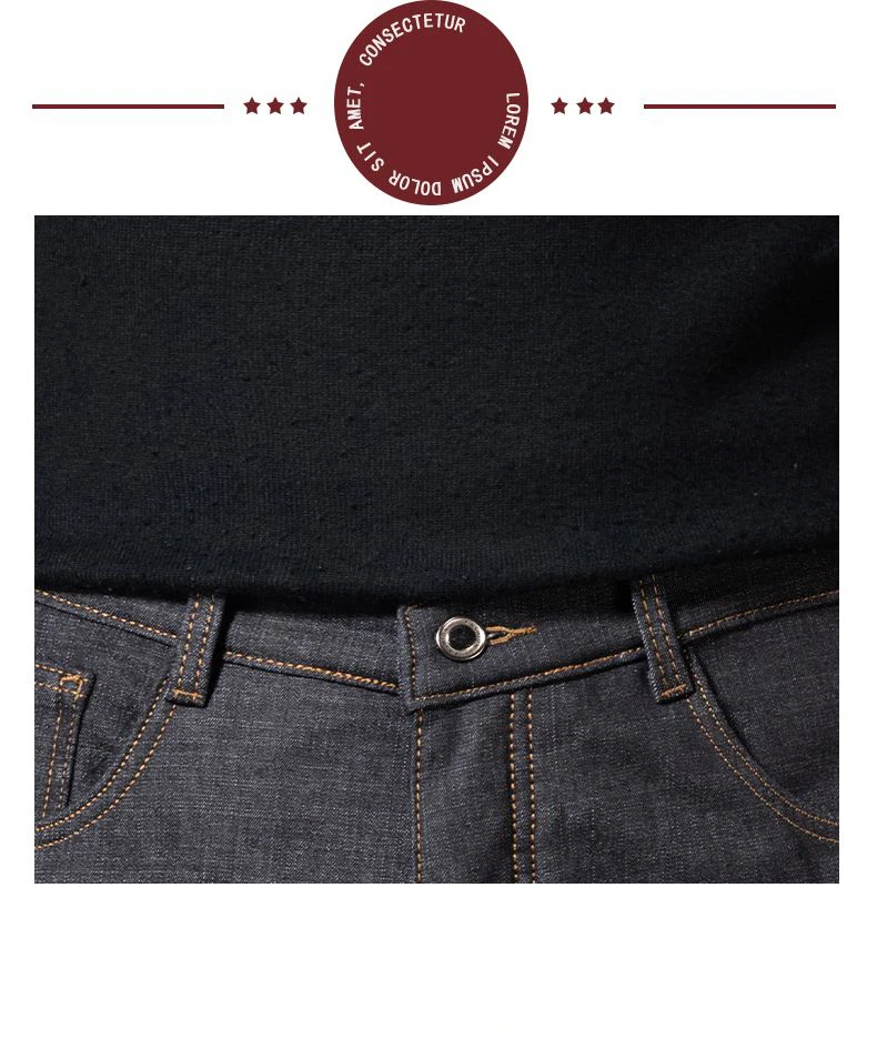 2026 Herren Fleece-gefütterte Verdickte Jeans Winter Warme Stretch Slim Fit Hosen Bequeme Weiche Hosen für Tägliche Arbeitskleidung – Detail 22