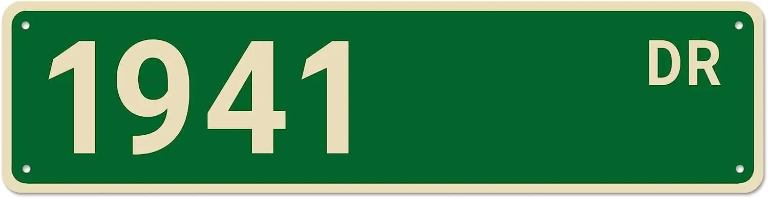 1941 Street Signs, 1941 Decor 1941 Sign Born in 1941 Birthday Gift, Wall Decor for Home/Bedroom/Man Cave, Quality Metal Signs 16