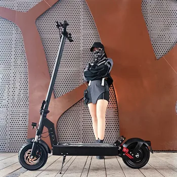 Image DriveTron EU warehouse 500W Long Range 30km/h 10inch Wheel IPX5 Foldable Electric Scooter with Double Suspension