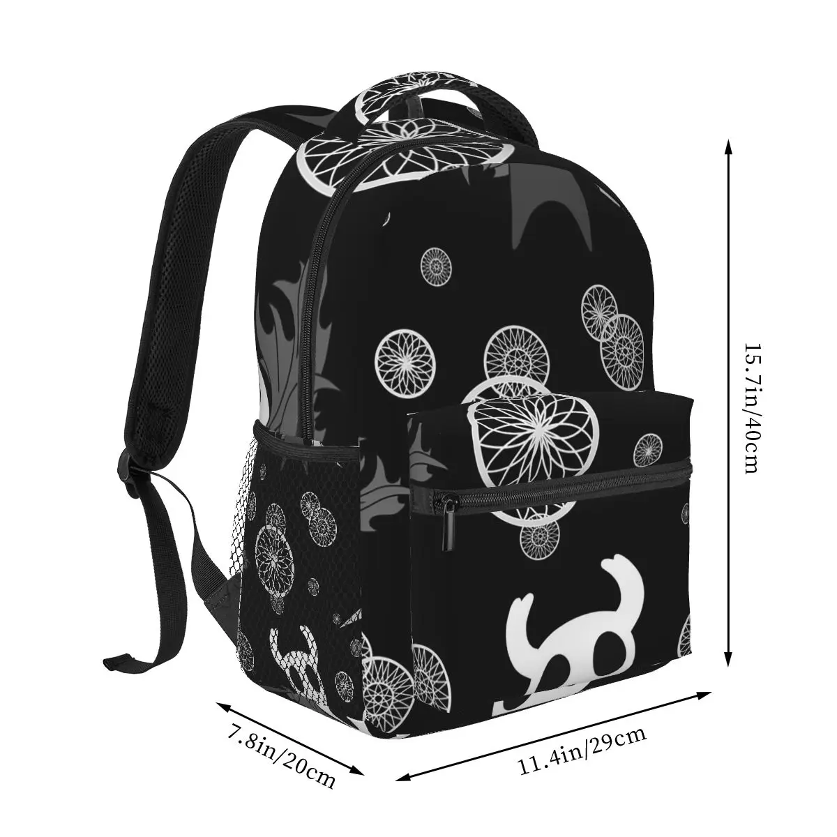 Hollow Knight Pattern Student Backpack School Bag Hiking Travel Daypack for Boys Girls Fashion Bookbag Shoulder Bags