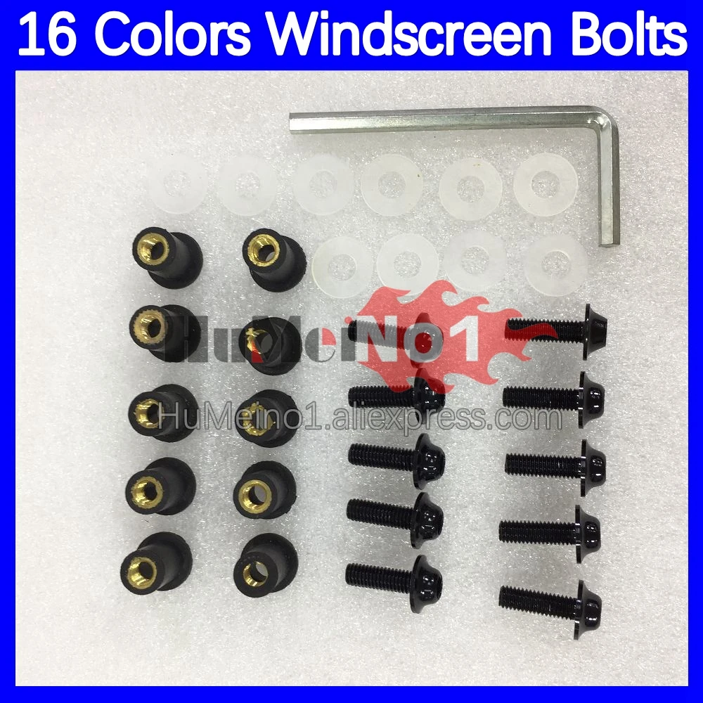 31pcs Motorcycle Windscreen Bolts For BMW S 1000 S1000 RR 1000RR S1000-RR S1000RR 15 16 2015 2016 15-16 Windshield Screws Nuts