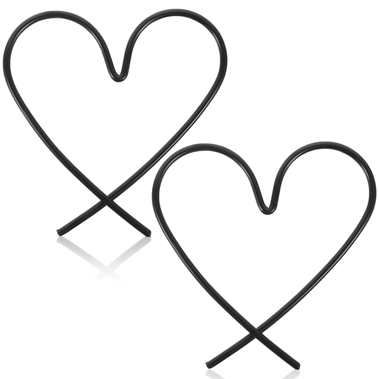 

2pcs Metal Heart Wire Wall Decor Iron Hanging Pendant For Indoor Outdoor Home Bedroom Living Room Wall Art Creative Sculpture