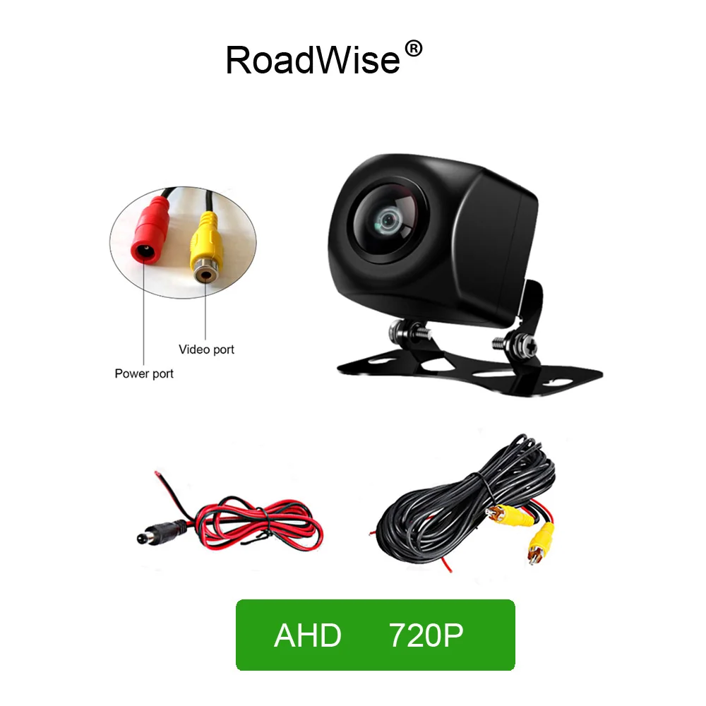 Roadwise 1080P AHD Car Rear View Camera Universal Backup Parking Camera Night Vision Waterproof HD Color For car dvd radio playe