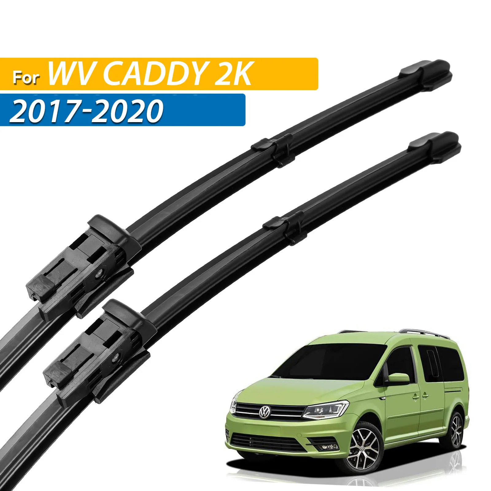 

Erick's Wiper LHD Front Wiper Blades For Volkswagen VW Caddy 2K 2017 - 2020 Windshield Windscreen Window Rain Brushes 24"+19"