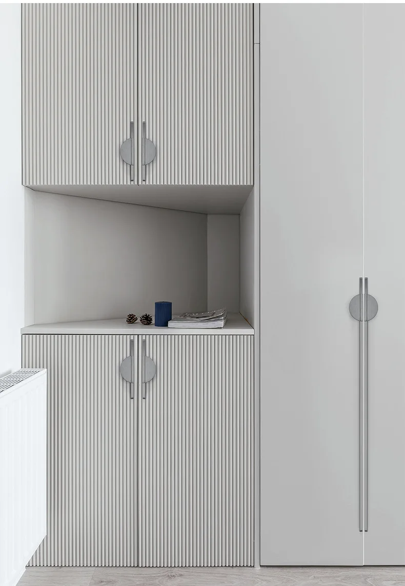 Yutoko moderne dark gold grau runde schrank tür griffe schublade zieht 200mm 500mm küche schrank möbel griffe hardware – Detail 7