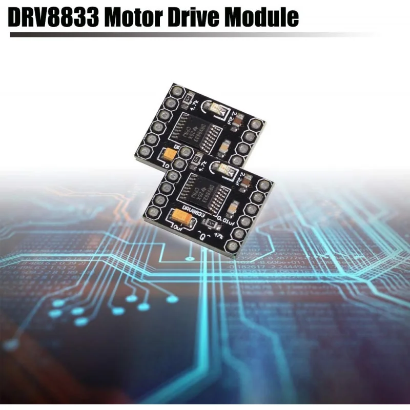 5Pcs DRV8833 모터 드라이브 모듈 1.5A 듀얼 H 브리지 DC 기어 모터 드라이버 컨트롤러 보드