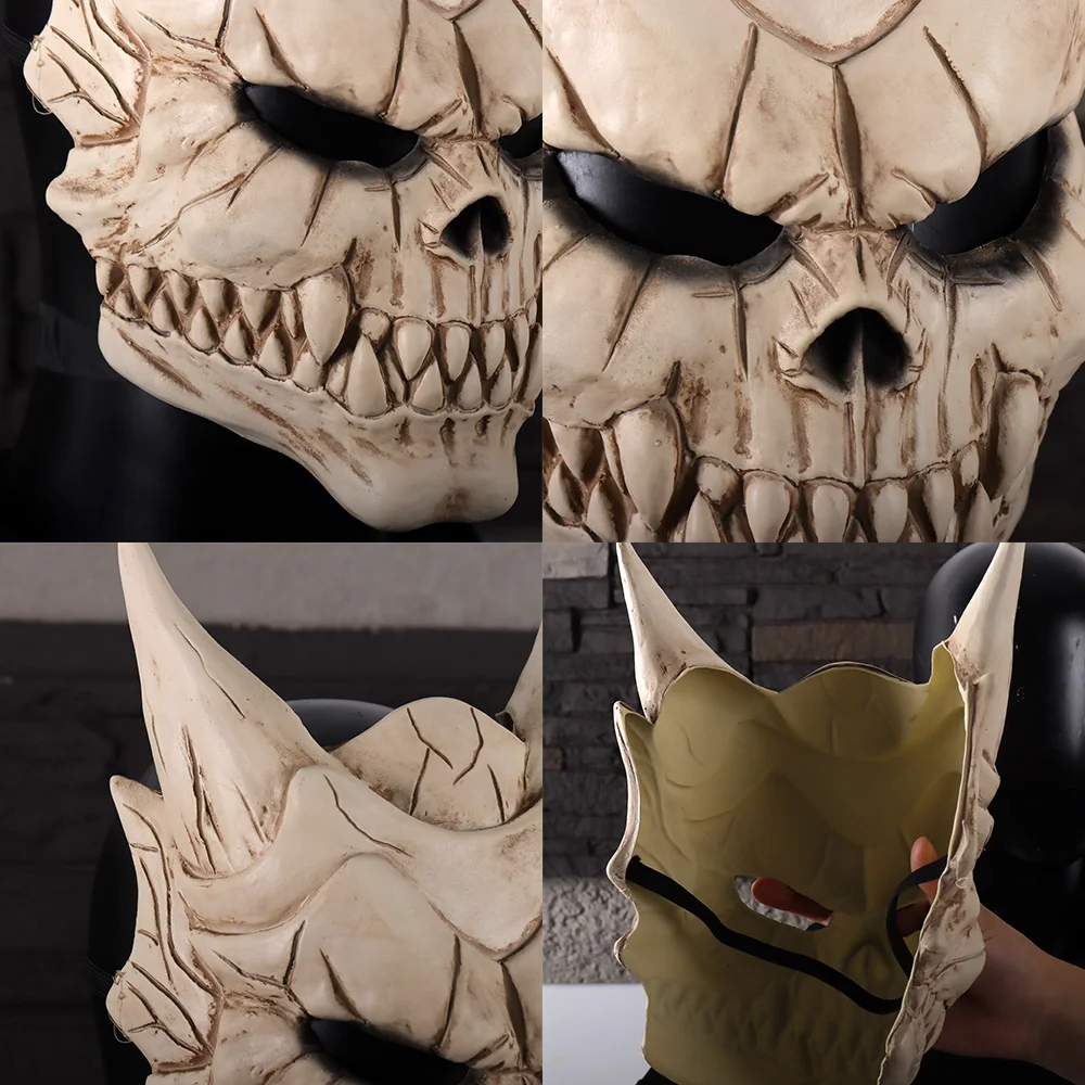 Anime Kaiju No 8 Kafka Hibino Mask Cosplay Skull Monster Latex Helmet Defense Force Halloween Carnival Party Costume Props