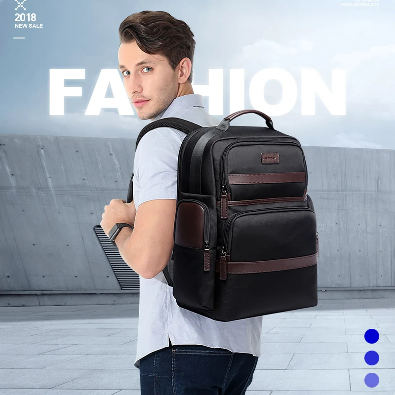 BOPAI 15.6 inch Oxford Cloth Backpack Men's Business Multifunctional Laptop USB Charging Bag Large Capacity Designer Backpack