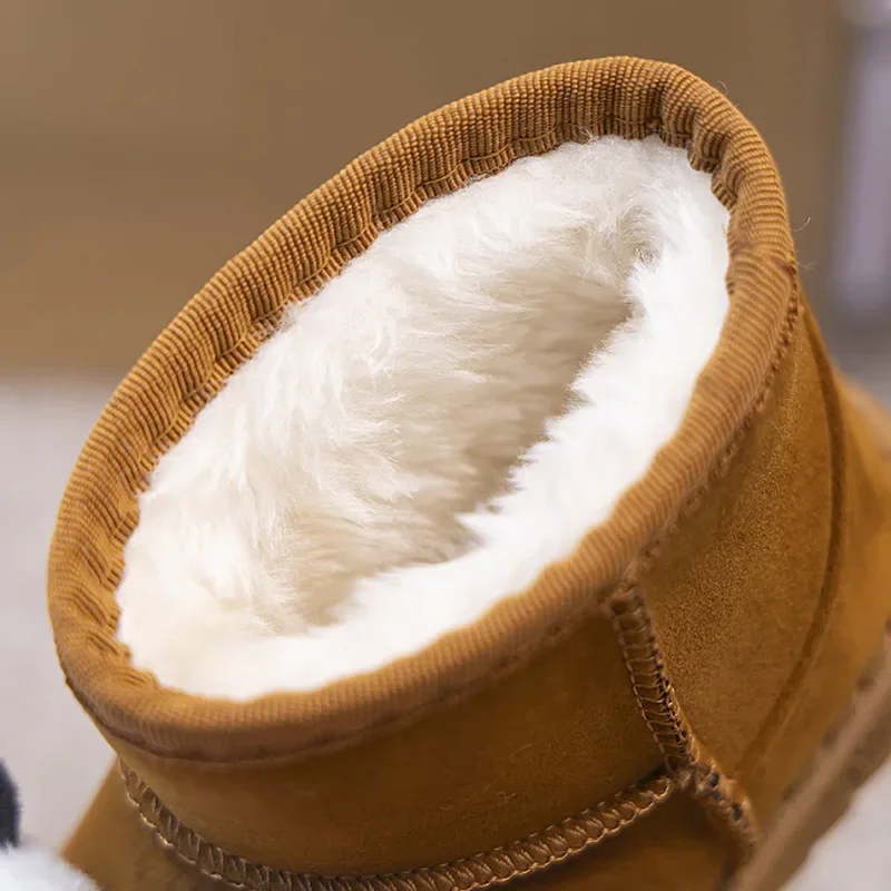 Bottes de neige décontractées pour enfants, chaussures de course pour enfants, baskets chaudes pour garçons et filles, marque de sport pour bébé, mode