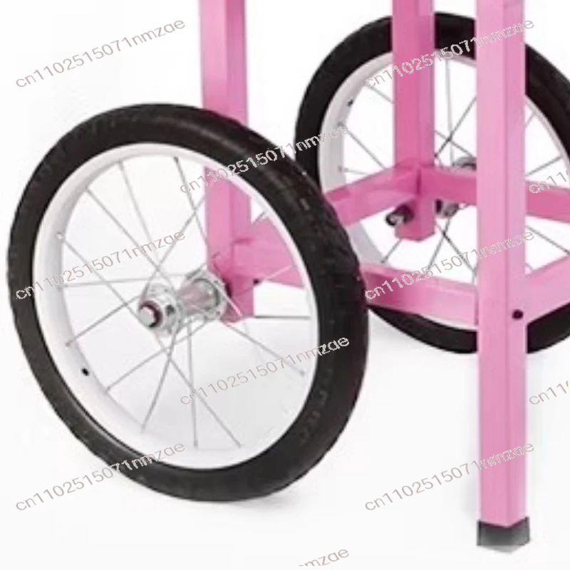 Maker with Stainless Steel Bowl Sugar Scoop and Drawer Electric Cotton Candy Machine with Cart 1000W Commercial Floss