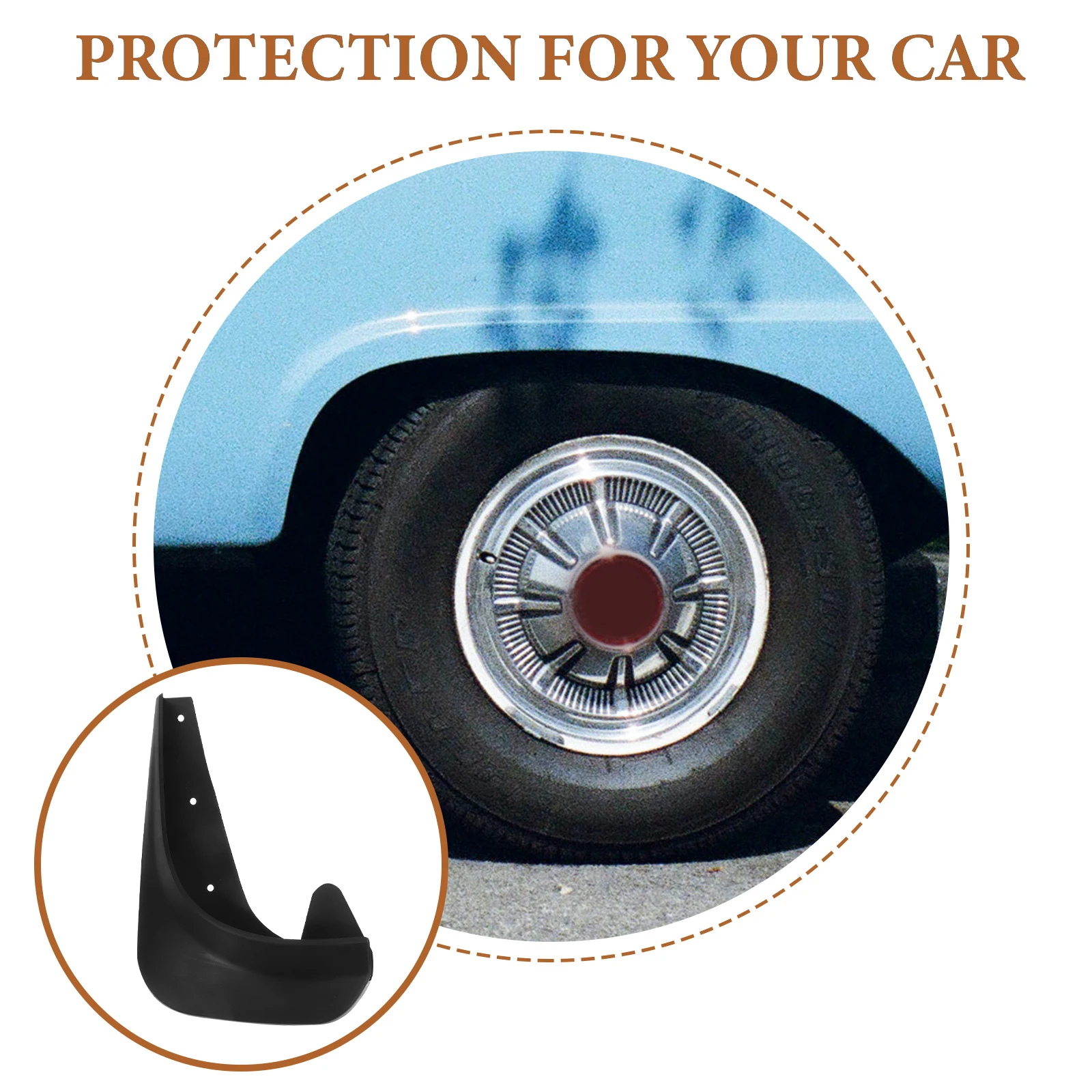 

4 Pcs Mud Flaps For Splash Guards Universal Tire Wheel Splash Part Supply Guards Mud Flaps Accessories