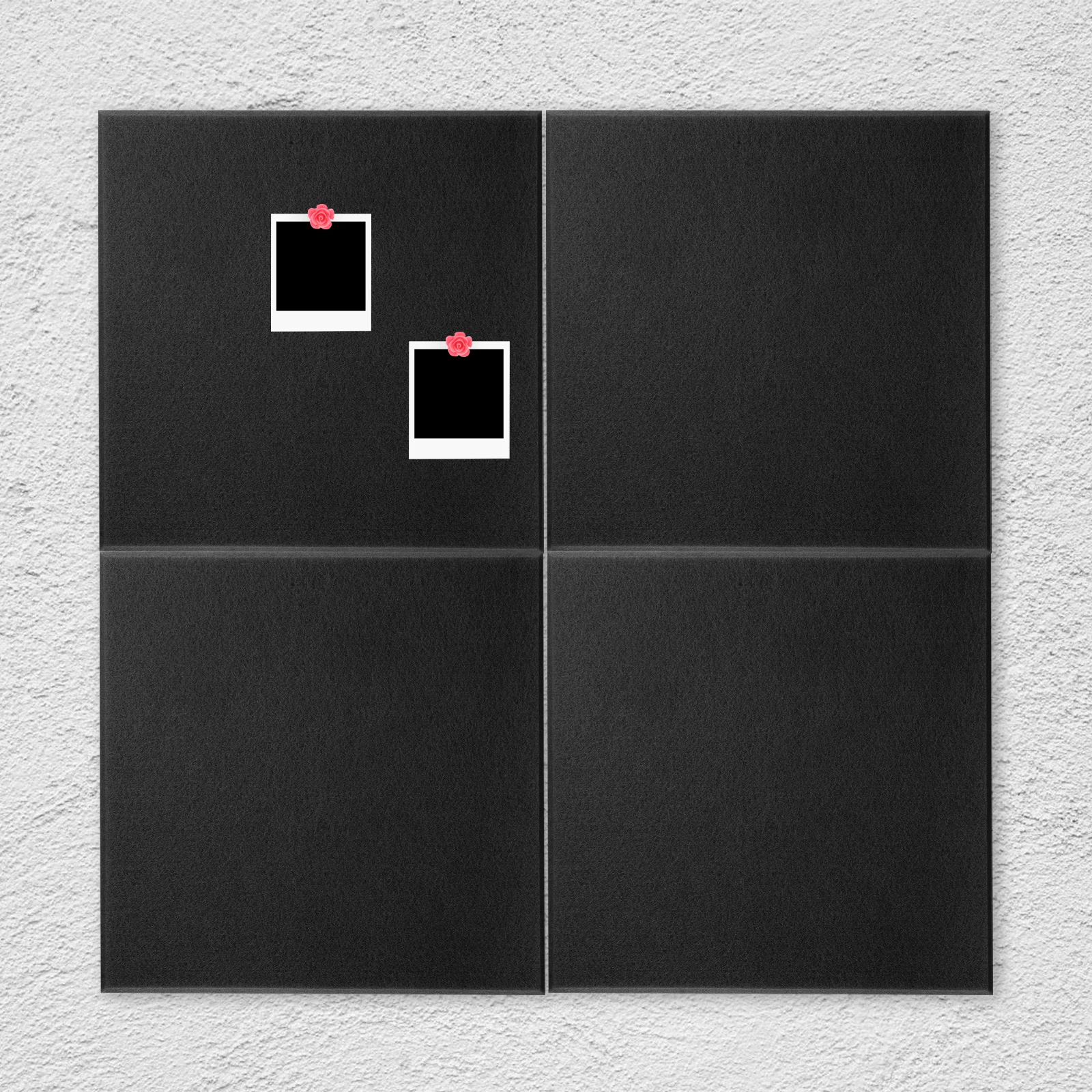 4 قطعة ورأى نشرة بلاط الحائط مربع الذاتي لاصق مذكرة مجلس ملصق سطح مسطح ديكور ورأى بلاط الحائط لوحة إبرية لغرف النوم #4