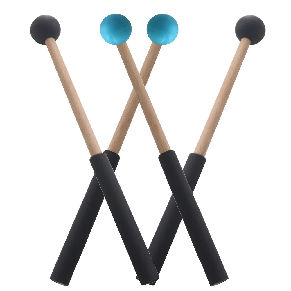 

Marimba Mallets Tongue Drum Drumsticks Wooden Rubber Percussion Sticks For Xylophone Kids Beginners Practice Performance
