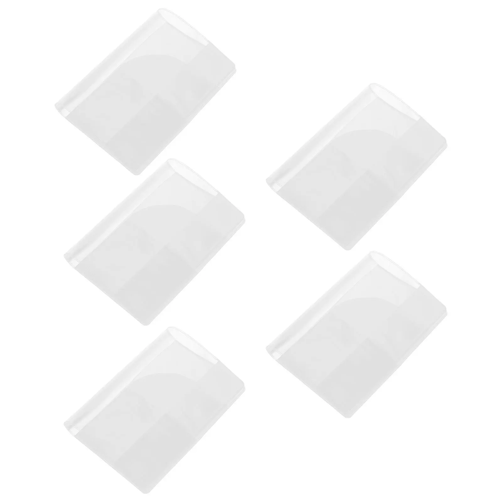 5 pçs transparente titular do passaporte à prova dwaterproof água claro protetor de passaporte organizador de documentos de viagem titular do cartão manga