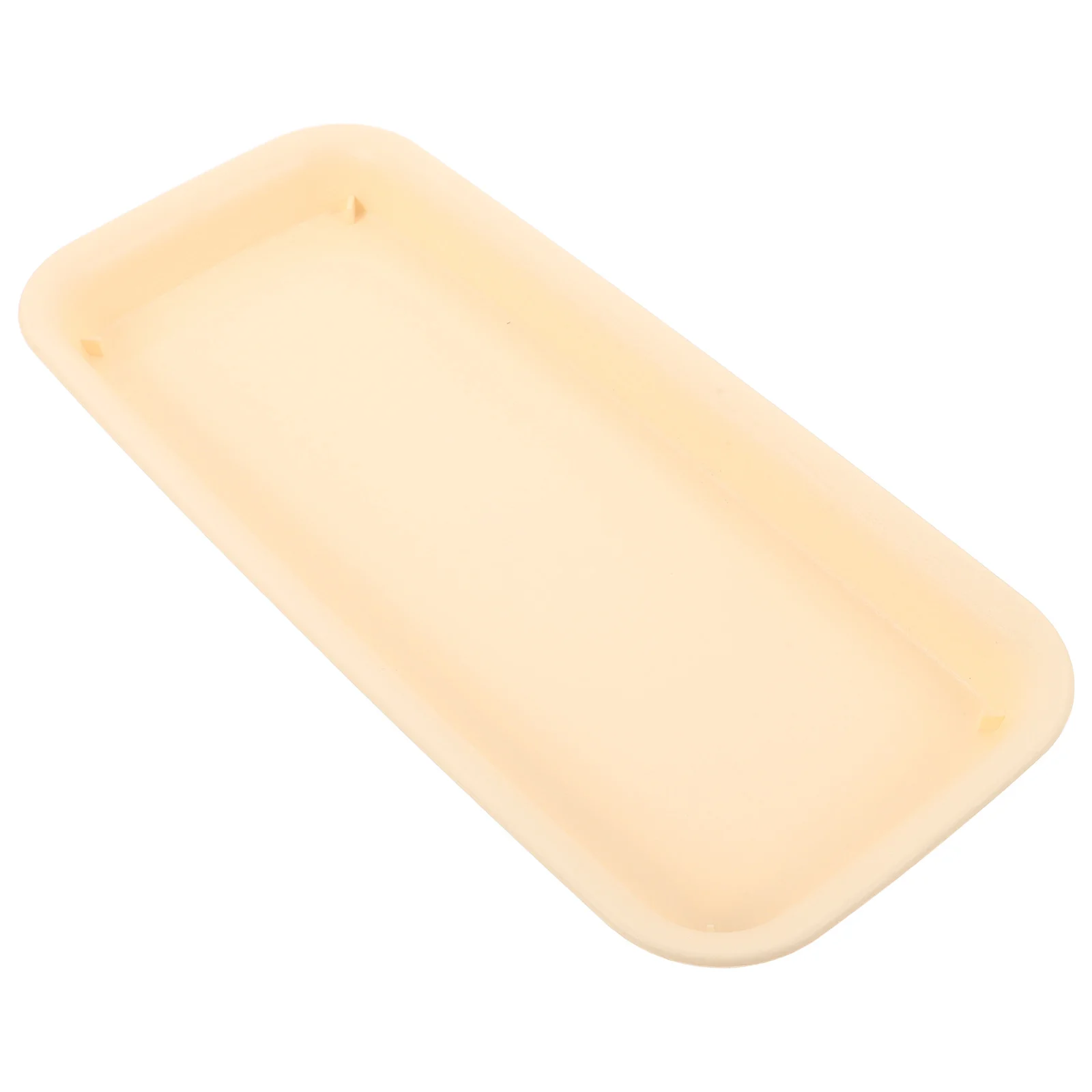 

Rectangular Plant Saucer Tray 12In Wave Edge White Plastic Drainage Drip Pan for Indoor Succulent Pots Garden Decor Planter Base