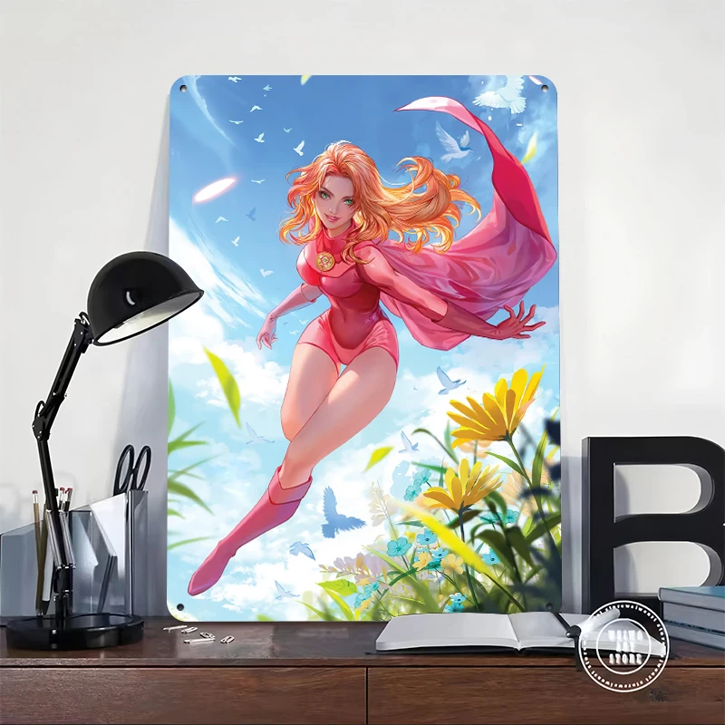Invincible: Atom Eve Printed Poster Customized Wall Art Retro Vintage Metal Tin Signs for Decor Room Decoration At Home Man Cave