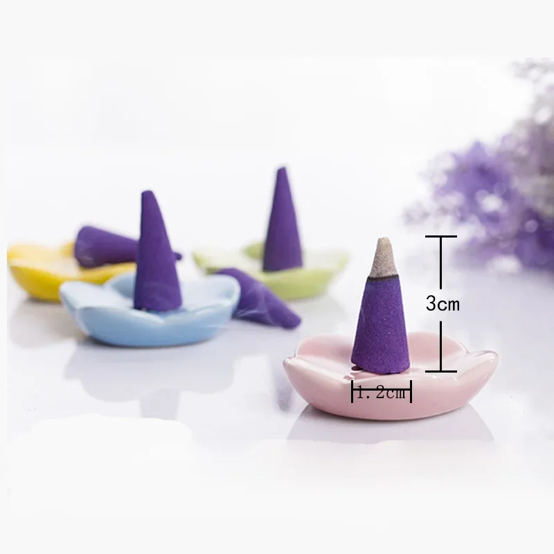 YXYMCF 100/200/500 Pcs  Bulk Lavender Jasmine Indian Inense Cones Anti-Odour Lemon Sandalwood Peony Mint Scents Living Room