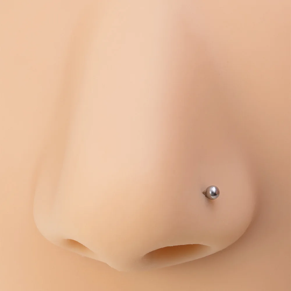 5 Stück Nasenringe für Frauen 20G Schraube Nasenstecker Herz Mond Stern Kugel Edelstahl Nasenloch Piercing Septum Knorpel Schmuck – Detail 7
