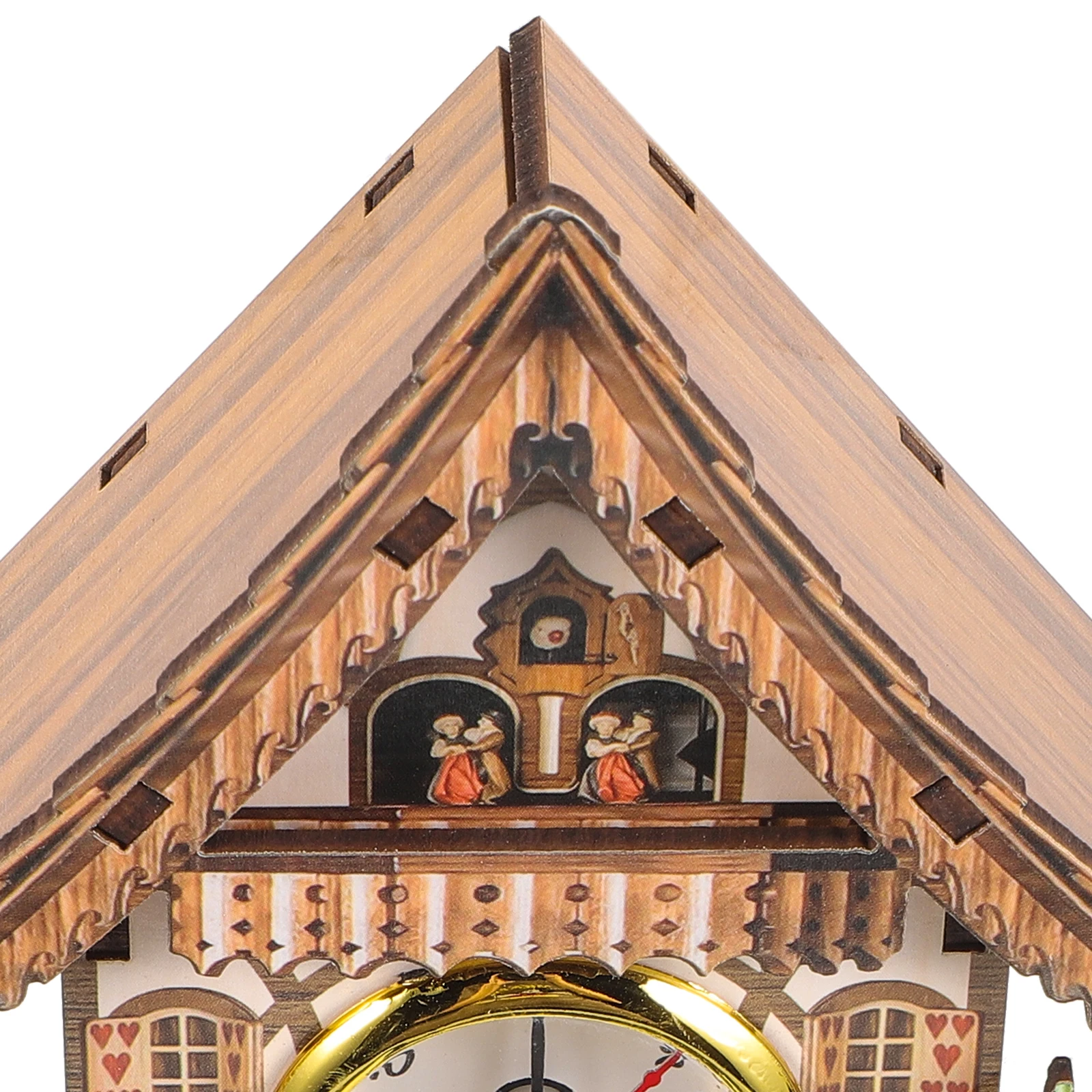 

Sturdy Wooden Pendulum Wall Bedroom Living Room Office Decorative Hanging Clock Bird House Style Accurate Time Household