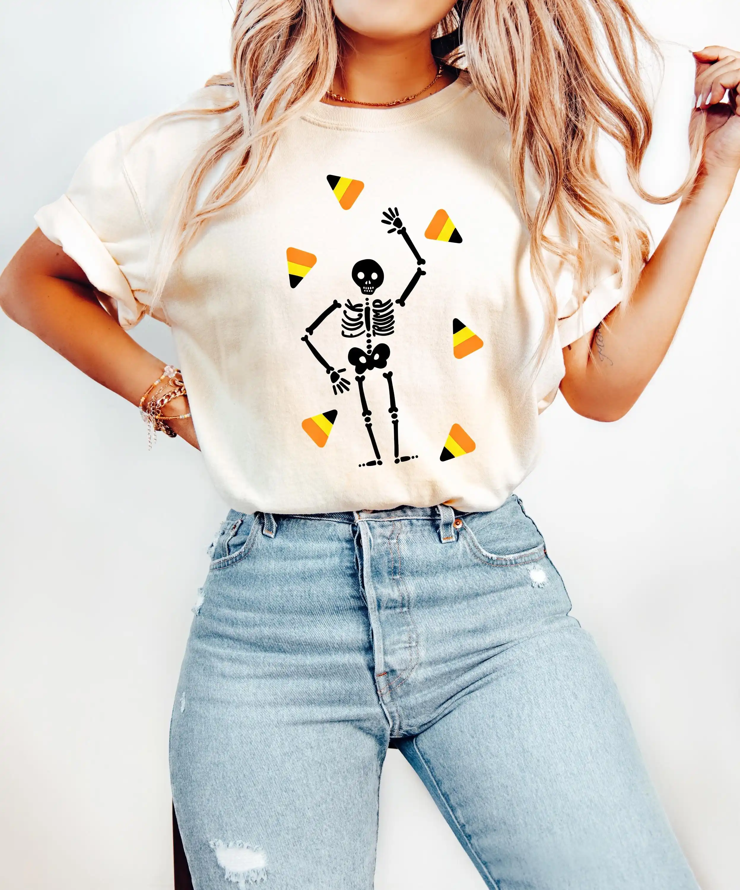 Slightly Subtle Halloween Skeleton Shirt, Subtle Halloween Shirt, Secret Message T-shirt, Spooky Feminist Gift Tee