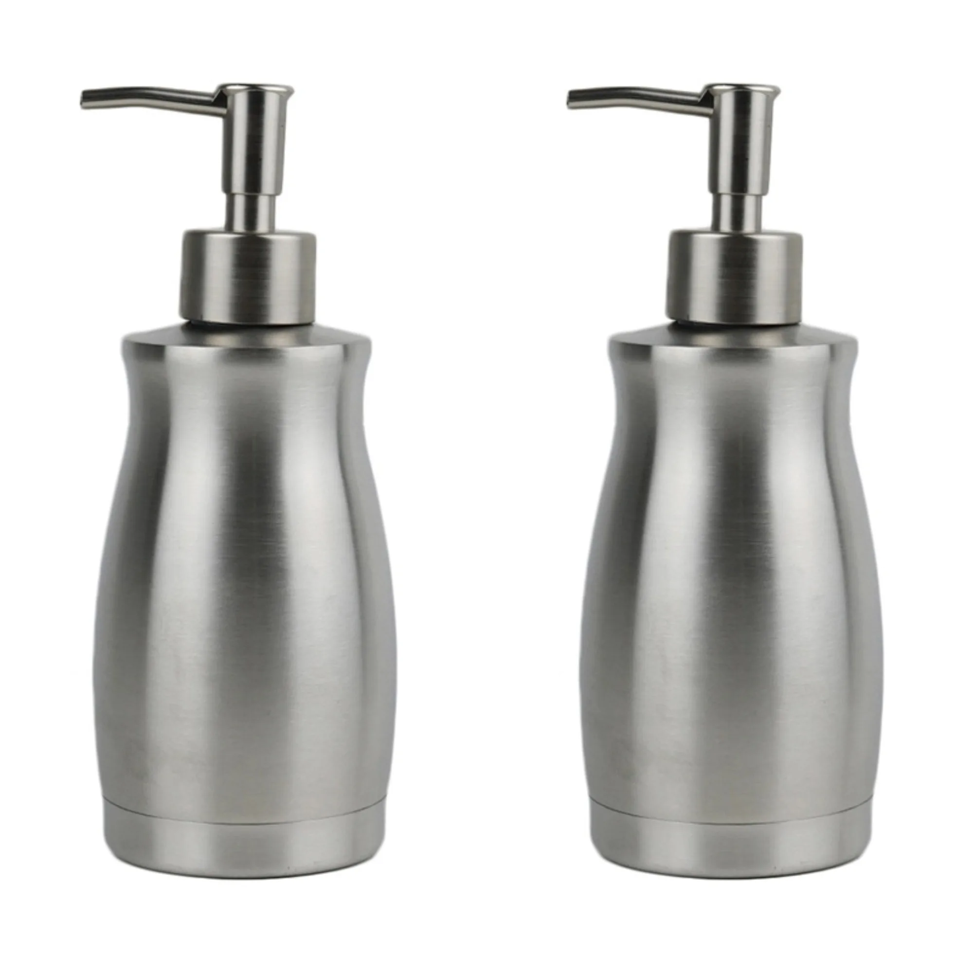 

Дозатор для мыла из нержавеющей стали 304, 400 мл, для кухни и ванной, настольный, герметичный, с помпой