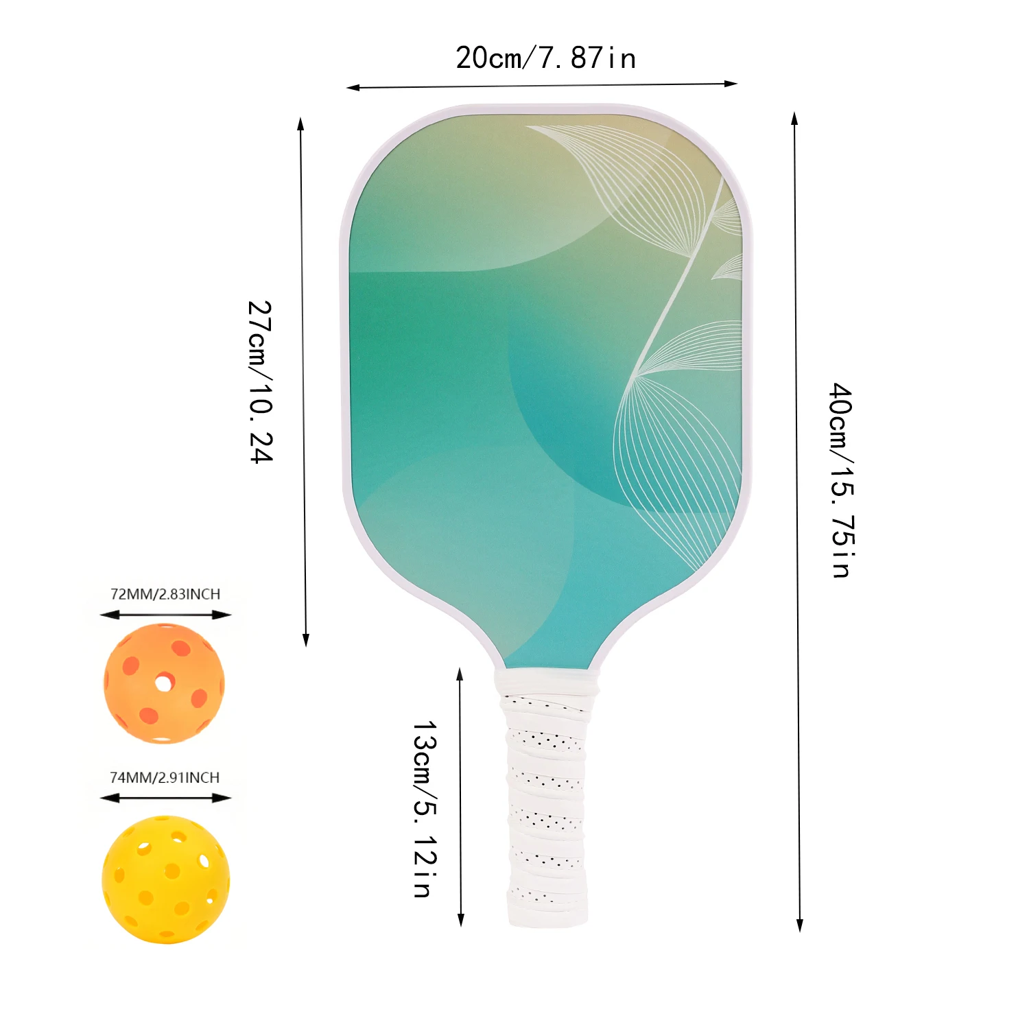 Pickleball Paddles Set USAPA Approved Carbon Fiber Pickle Ball Paddle Polypropylene Honeycomb Core Anti Slip Sweat Absorb Grip