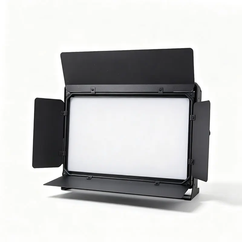 80W LED Stage Panel Light 272PCS Beads Bi-Color 3200K/5600K CRI95 120° Wide Beam DMX512 RDM Master-Slave Studio Fill Light