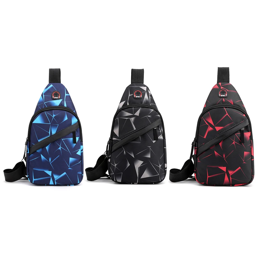 

Men Simple Crossbody Bag Large Capacity Lightweight Shoulder Bag Multi-Pocket Sports Fanny Pack Fitness Bag for Male