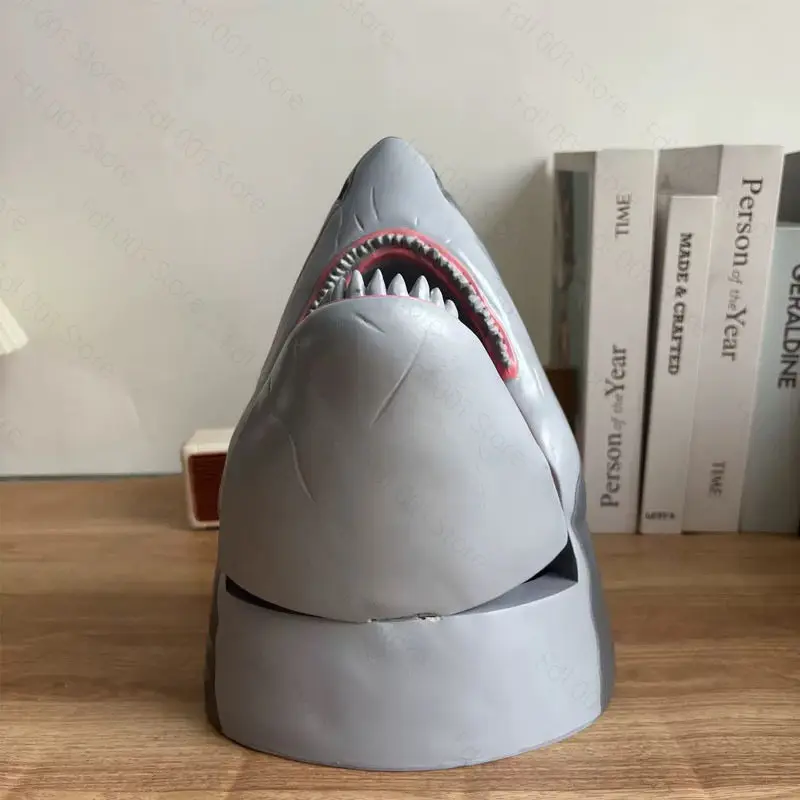 Shark Shaped Popcorn Bucket for 50th Anniversary Movie Night Party Favor Collectible
